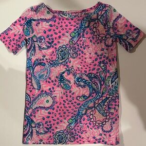 Lilly Pulitzer Pink and Blue Floral Dress